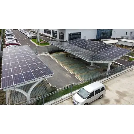 Cochera solar conectada espalda con espalda