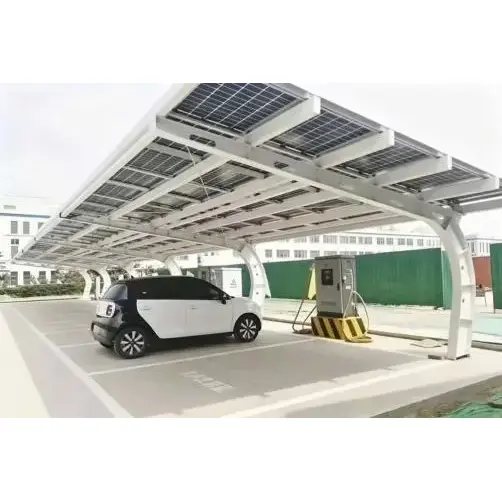 Cochera solar voladiza