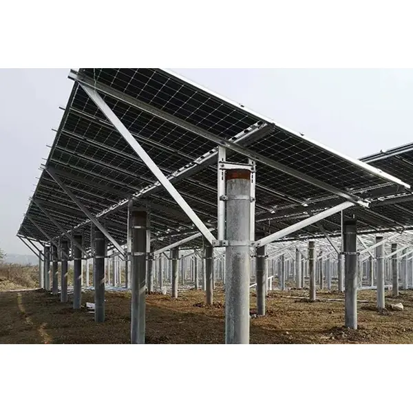 Sistema de montaje solar de un solo poste en tierra